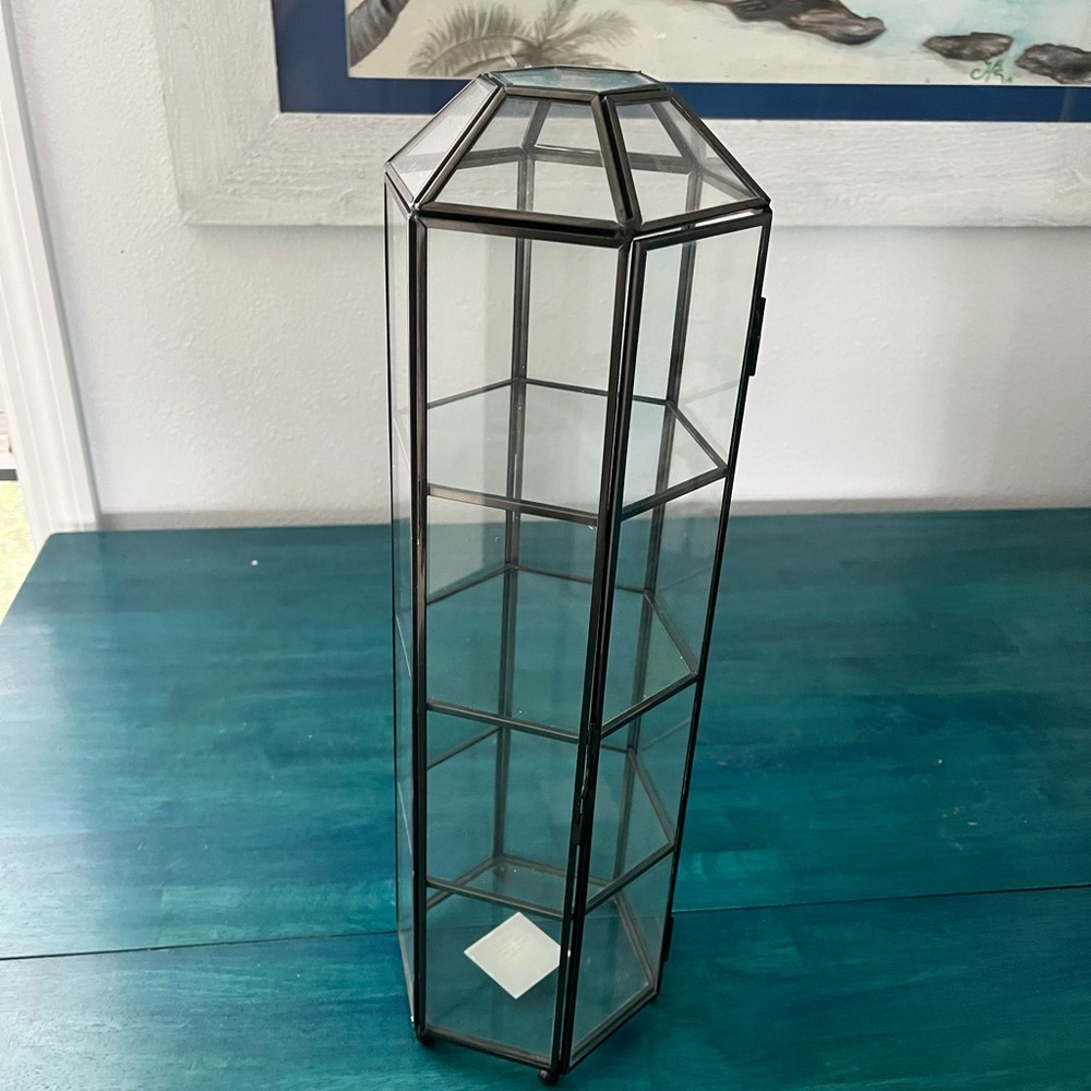 Glass display case